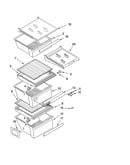 Refrigerator shelf parts