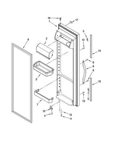 Refrigerator door parts