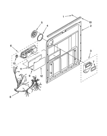 Door and latch parts