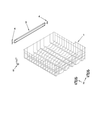 Upper rack and track parts