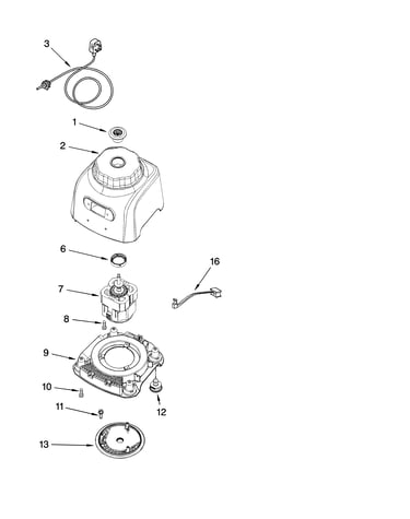 Motor and housing parts