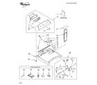 Whirlpool WED6600VW0 top and console parts diagram