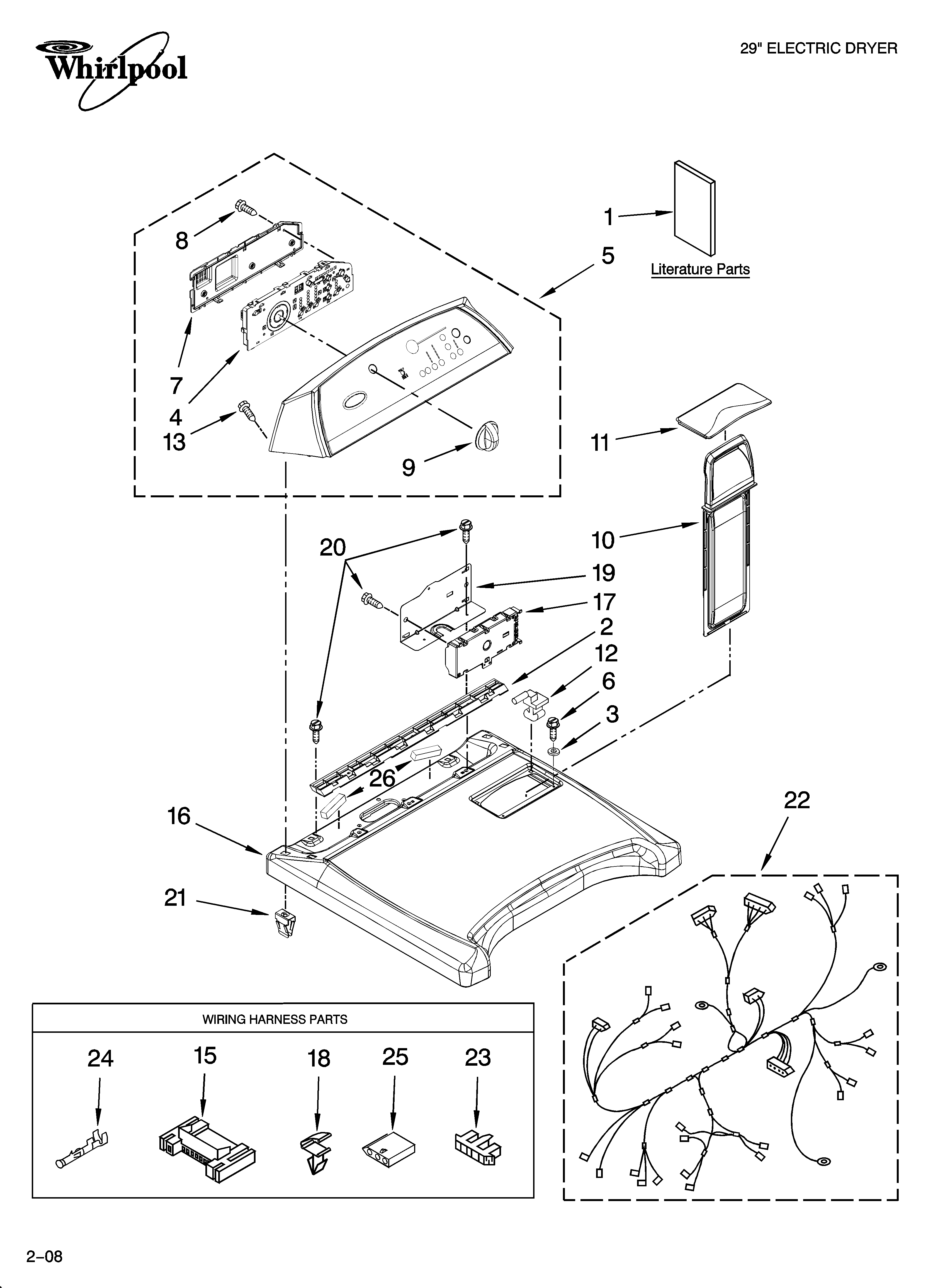 Top and console parts
