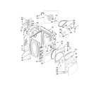 Whirlpool WED6600VW0 cabinet parts diagram