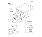 Whirlpool WGD9600TU1 top and console parts diagram