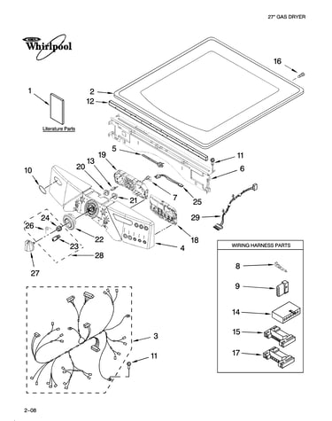 Top and console parts