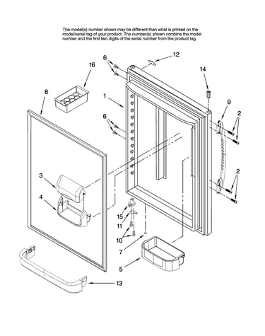 Refrigerator door parts