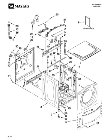 Top and cabinet parts