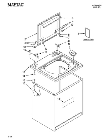 Top and cabinet parts