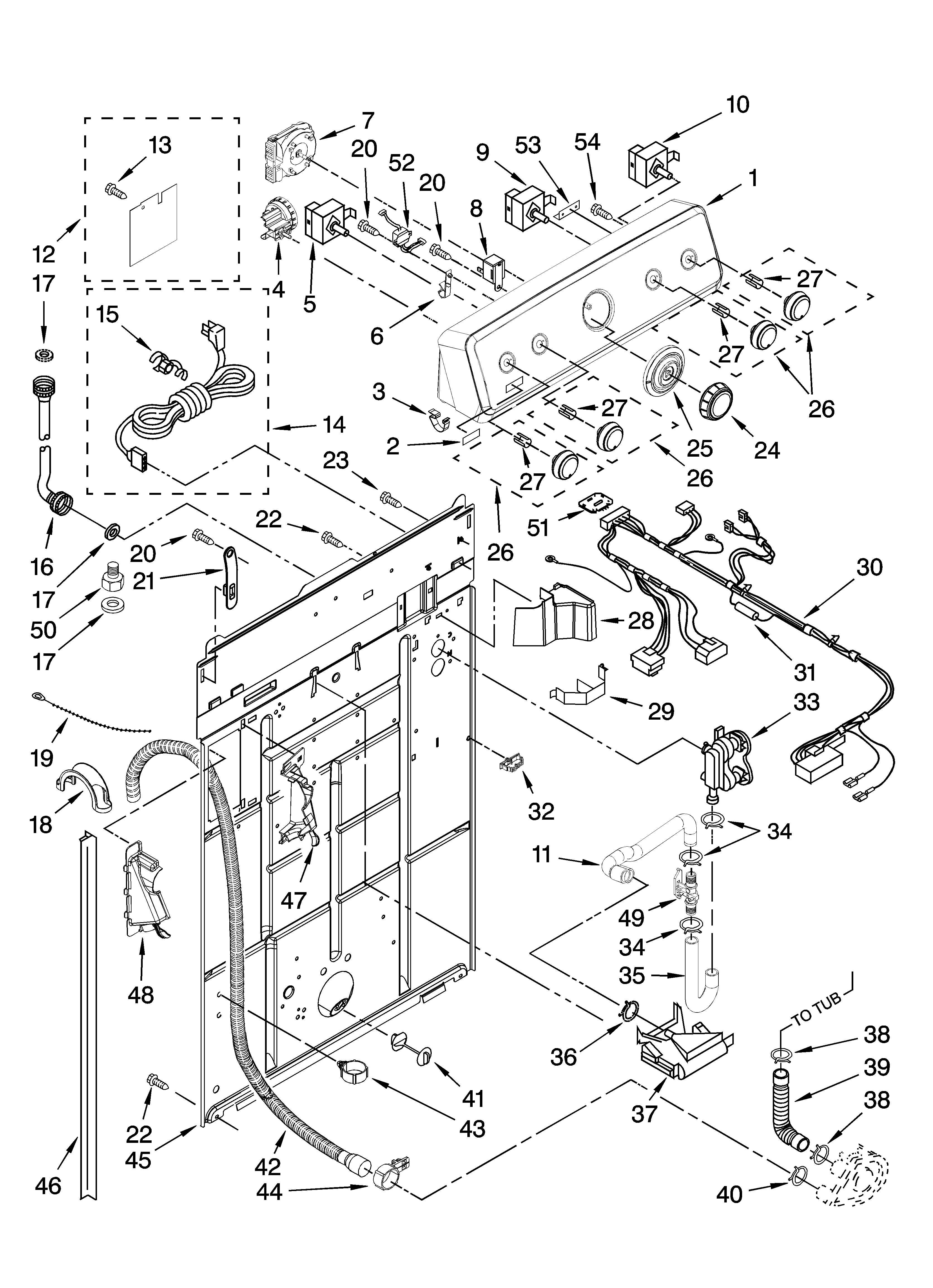 CONTROLS AND REAR PANEL PARTS