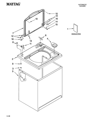 Top and cabinet parts