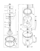 Agitator, basket and tub parts