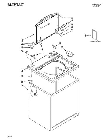 Top and cabinet parts