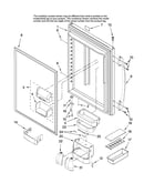 Refrigerator door parts