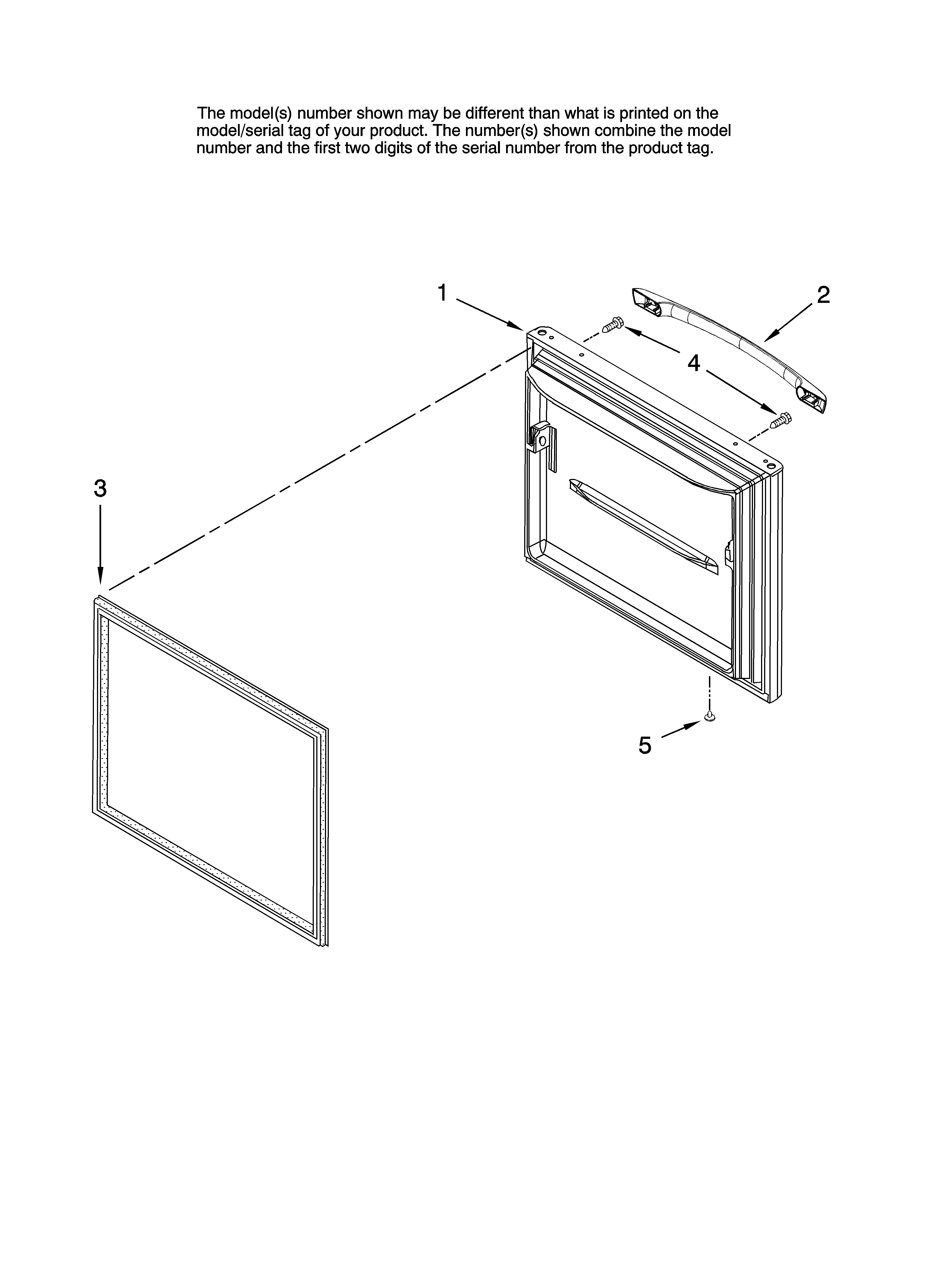 Freezer door parts