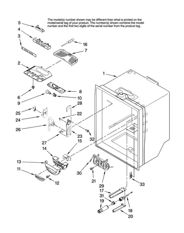 Refrigerator liner parts