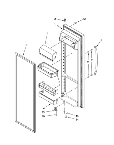 Refrigerator door parts