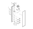 Maytag MSD2269KEB02 freezer door parts diagram