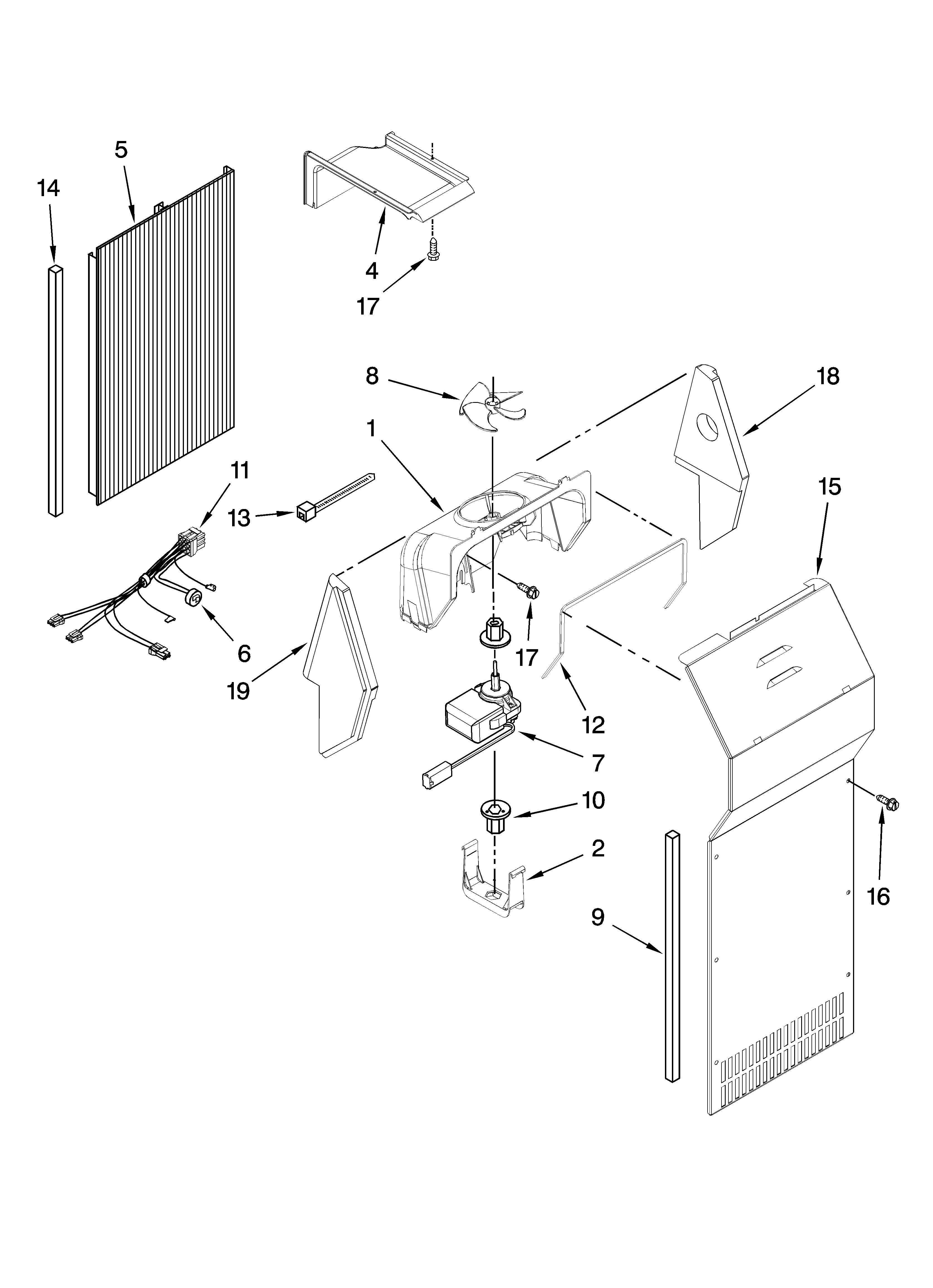 Air flow parts, optional parts (not included)