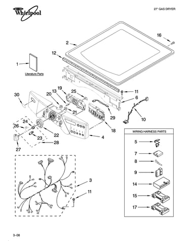 Top and console parts