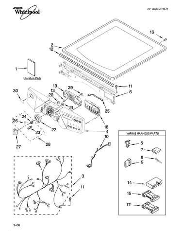 Top and console parts