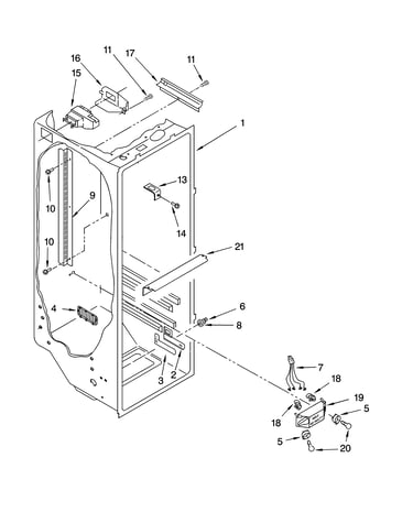 Refrigerator liner parts