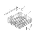 Upper rack and track parts