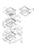 Refrigerator shelf parts