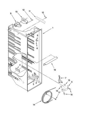 Refrigerator liner parts