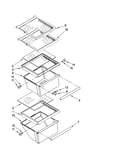 Refrigerator shelf parts