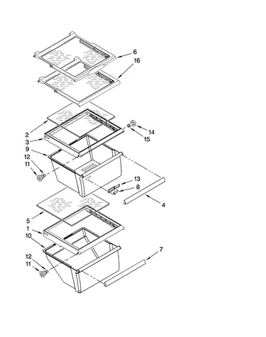 Refrigerator shelf parts