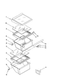 Refrigerator shelf parts