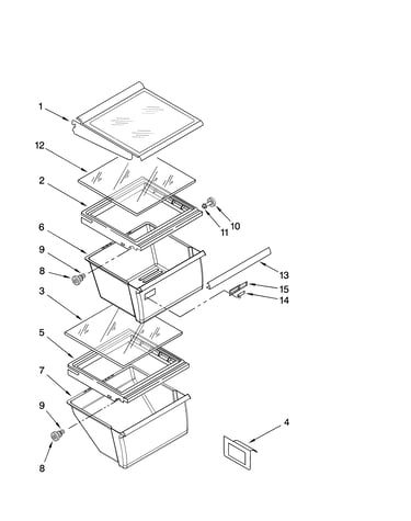 Refrigerator shelf parts