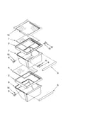 Refrigerator shelf parts