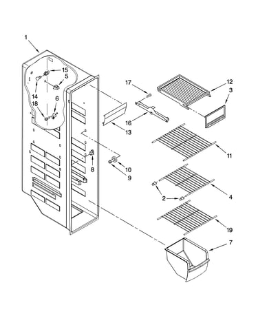 Freezer liner parts