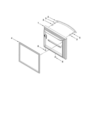 Freezer door parts