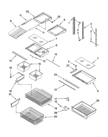 Shelf parts