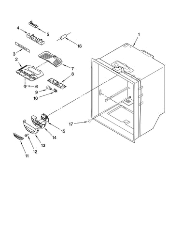 Refrigerator liner parts