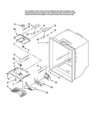 Refrigerator liner parts