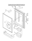 Refrigerator door parts