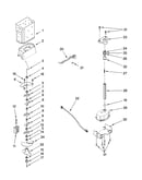 Motor and ice container parts