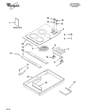 Cooktop parts, optional parts