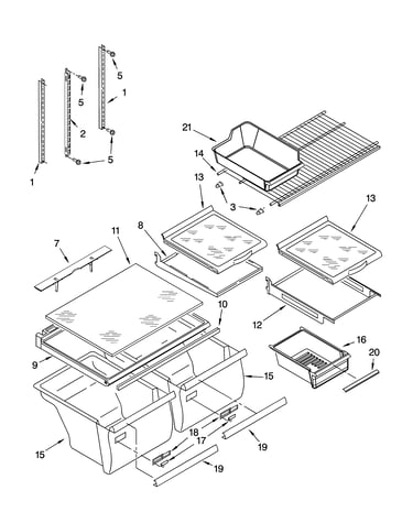 Shelf parts