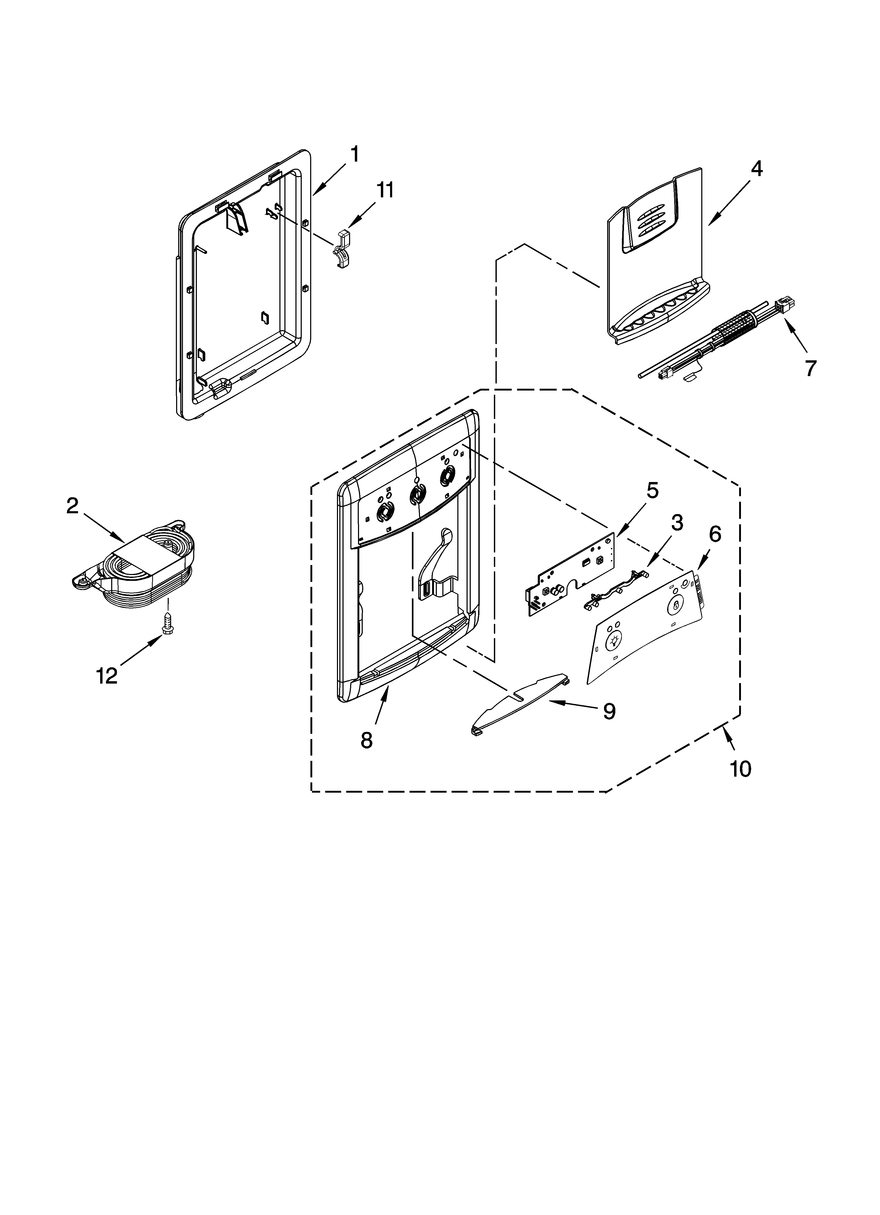 Dispenser parts, optional parts