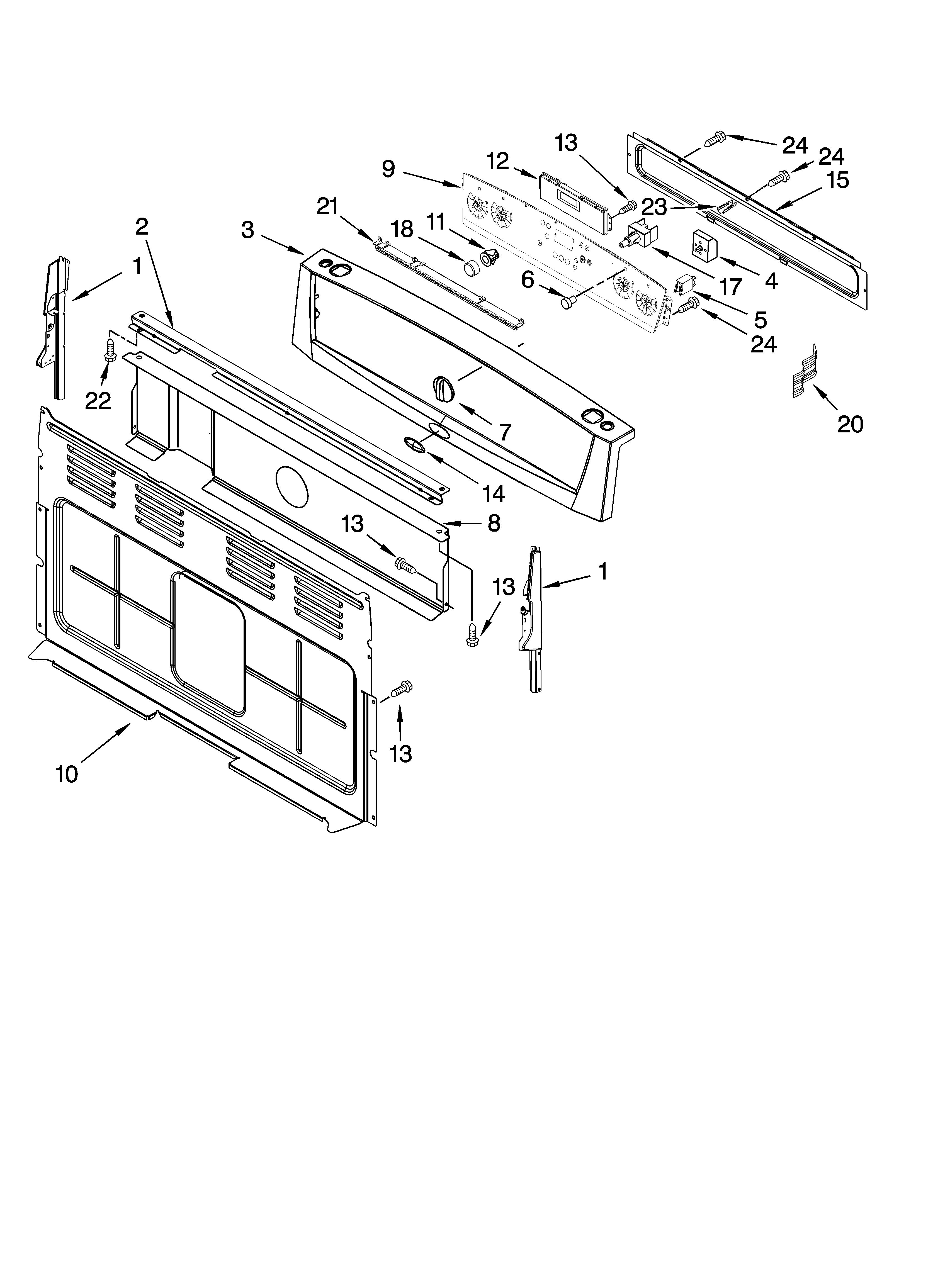 Control panel parts