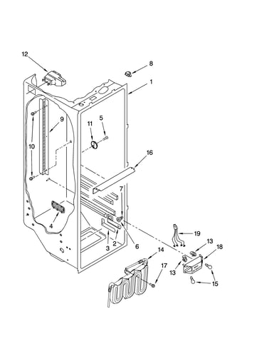 Refrigerator liner parts