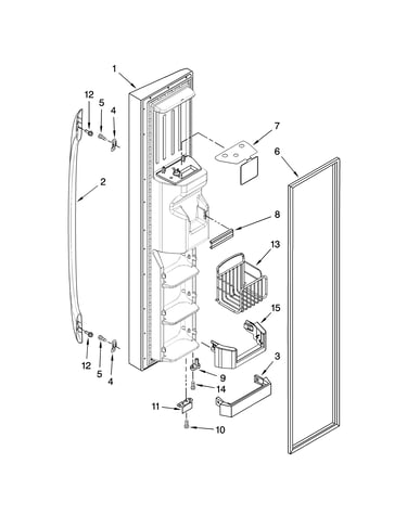 Freezer door parts