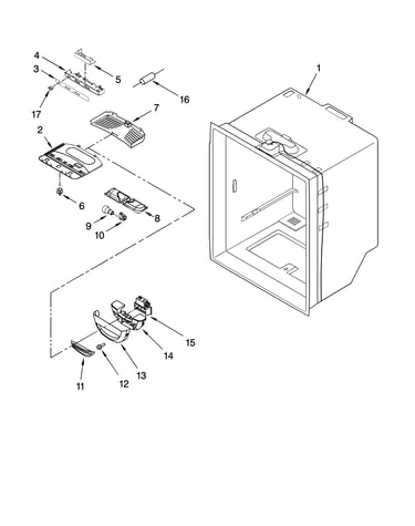 Refrigerator liner parts