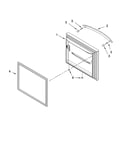 Freezer door parts