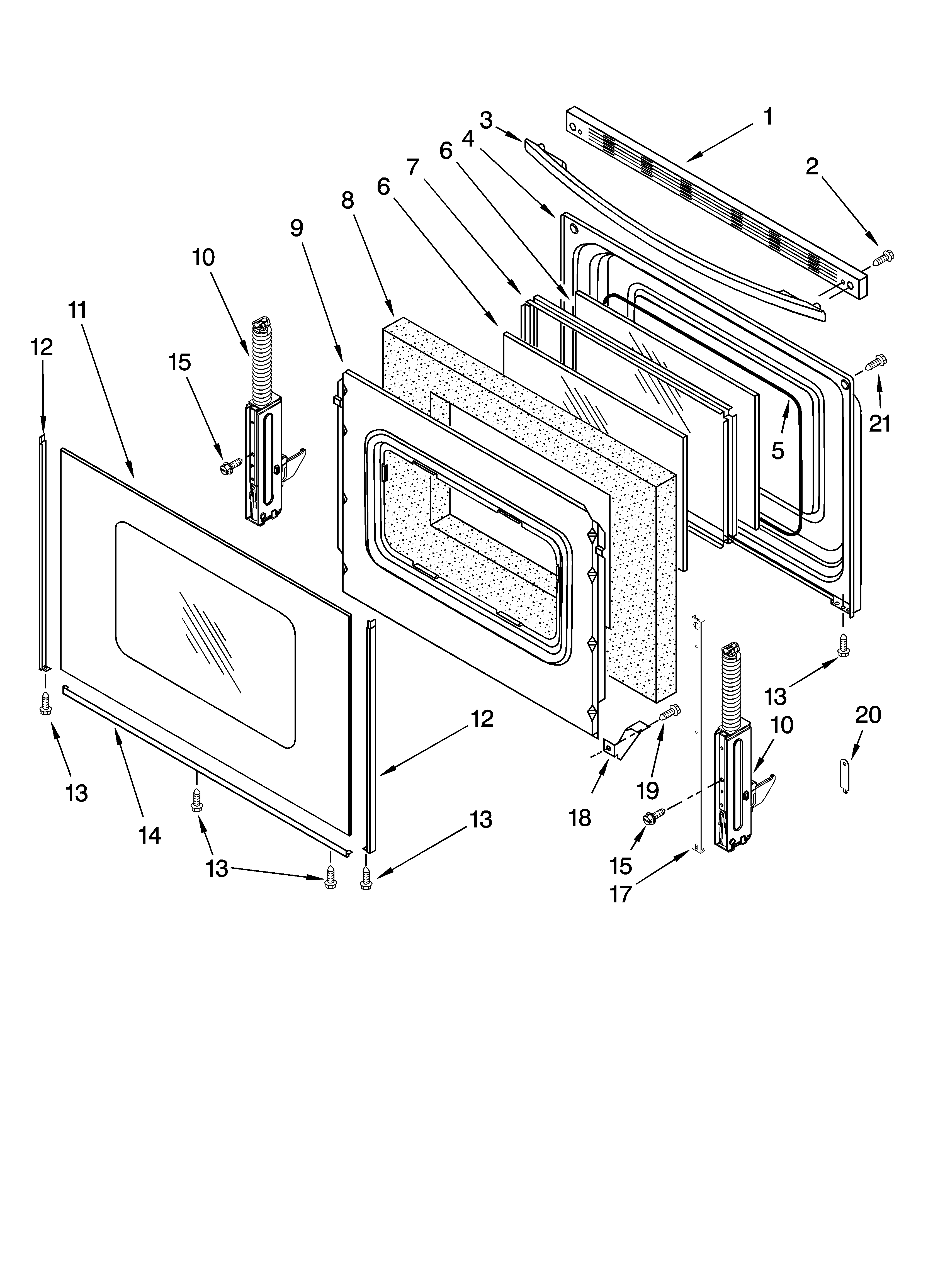 DOOR PARTS, OPTIONAL PARTS (NOT INCLUDED)